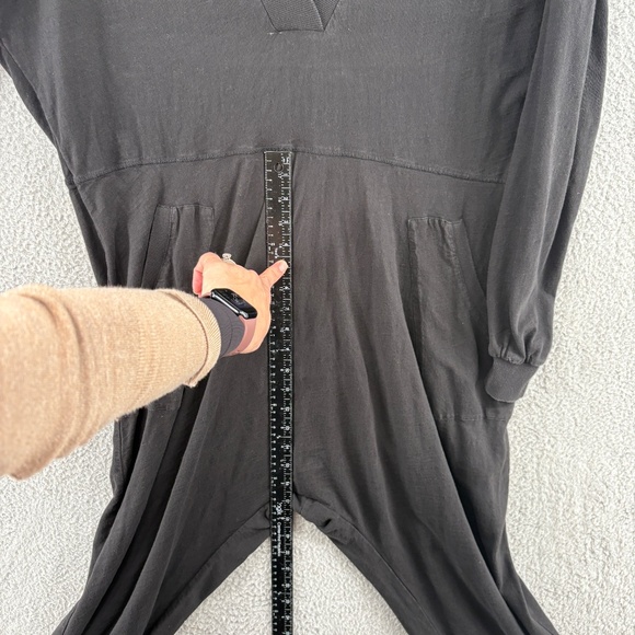 Free People Just Because Onesie Jumpsuit in Black Size Small Oversized Slouchy - Picture 9 of 16